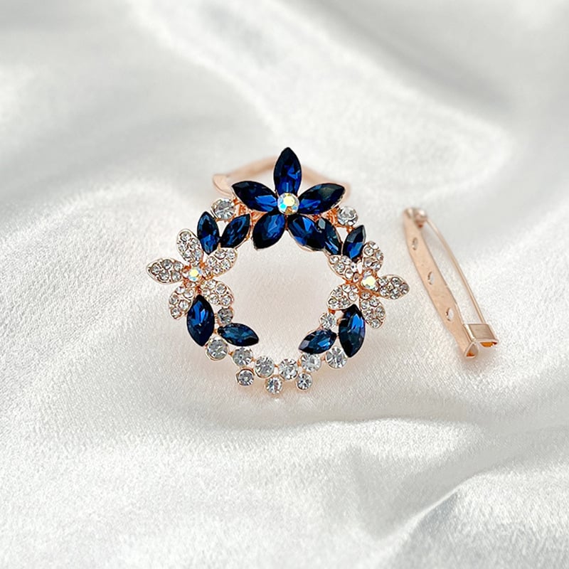 Női kitűző, koreai stílus, ötvözet, gyémántos bevonat, dupla használat