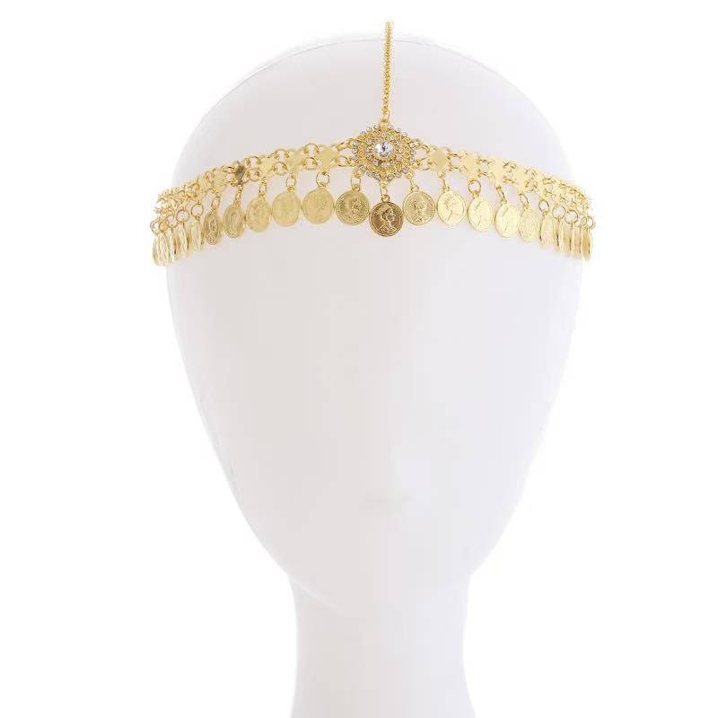 Női hajpánt tassel díszítéssel, etno stílusú fejfedő — anyag: Egyéb; kategória: Fejfedők; Őszi 2024.