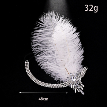 Tollas hajlánc rhinestone-kiegészítő, Gatsby-stílusú vintage (Anyag: Rhinestone; Stílus: Vintage; Feldolgozás: Elektroplating; Csomagolás: Egyedi csomagolás; Kiadás: 2025 ősz)