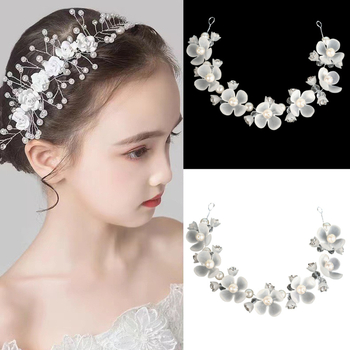 Kézzel készített gyöngy virág hajdísz kínai stílusban, kézi kötésű, gyöngy anyag, egyedi csomagolás, tavasz 2025