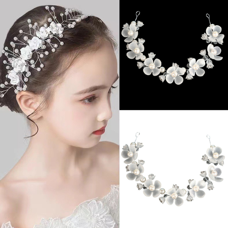 Kézzel készített gyöngy virág hajdísz kínai stílusban, kézi kötésű, gyöngy anyag, egyedi csomagolás, tavasz 2025