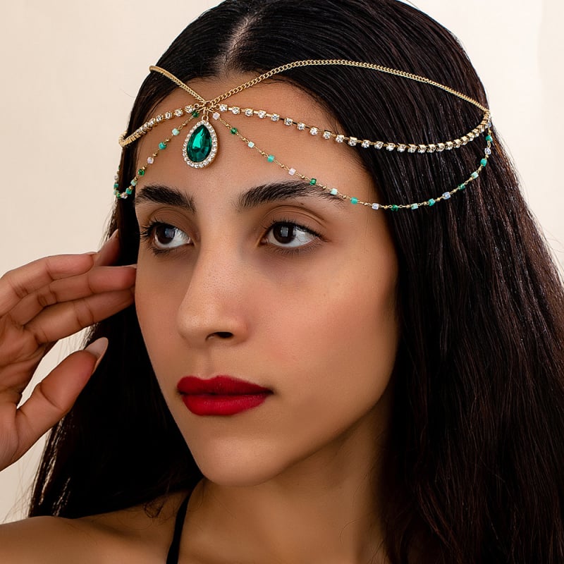 Bohemiai tassel fejlánc ötvözetből, elektropolírozott felület, egyedi csomagolás, téli 2024 kiadás