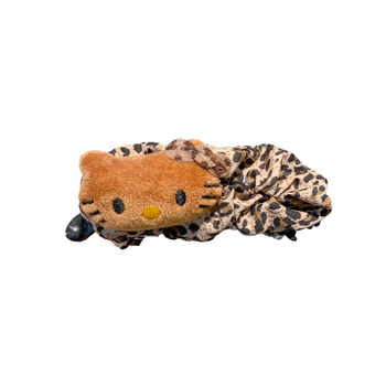 Banana klips za kosu - leopard uzorak, ručno izrađeno, poliester, za žene