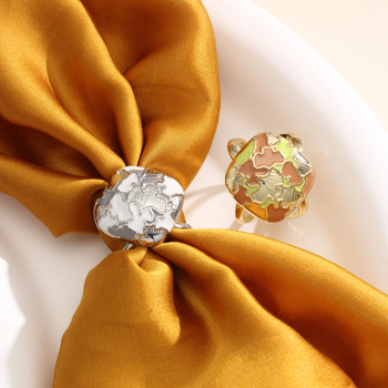 Etno-stílusú kendőkapocs, női dizájn, virágmotívum, térkép dizájn olajcsepp effektussal, ötvözet csat platina betéttel