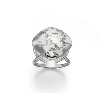 Etno-stílusú kendőkapocs, női dizájn, virágmotívum, térkép dizájn olajcsepp effektussal, ötvözet csat platina betéttel