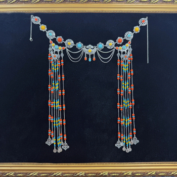 Ötvözetből készült mongol fejfedő – etnikus stílus, elektroplakált bevonat, 2025 nyár