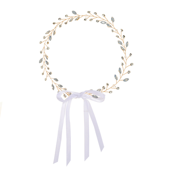 Menyasszonyi hajpánt kristályos puha lánccal, női fejfedő esküvőre, testreszabható