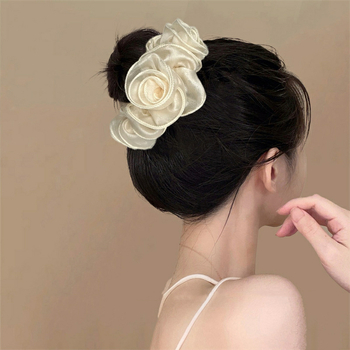 Textil hajgumi, kézzel készített, 2024 ősz, édes stílus, magas rugalmasság