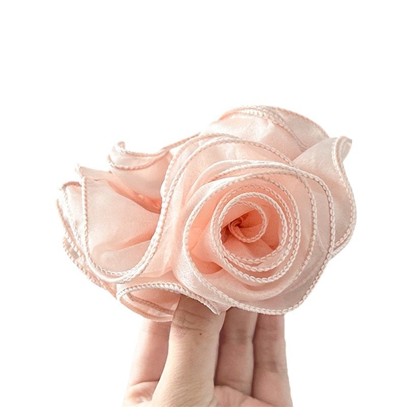 Textil hajgumi, kézzel készített, 2024 ősz, édes stílus, magas rugalmasság