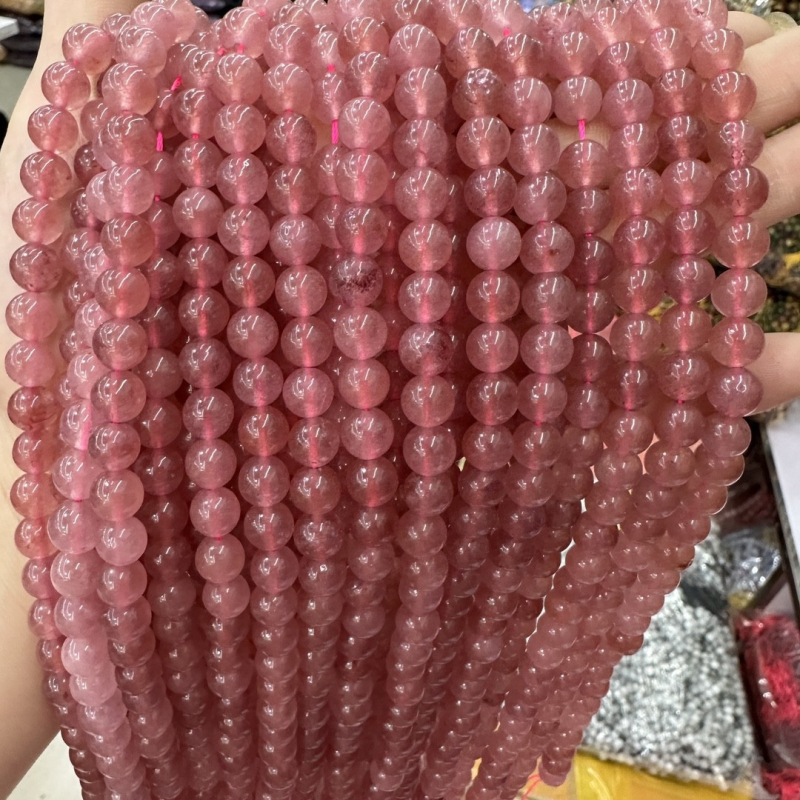 Mărgele din piatră naturală - formă rotundă, model geometric, tăiate și lustruite, stil modern