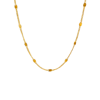 Colier din argint 925 cu placare cu aur, lanț lateral, 41–50 cm, design geometric, pandantiv din argint 925, lux ușor