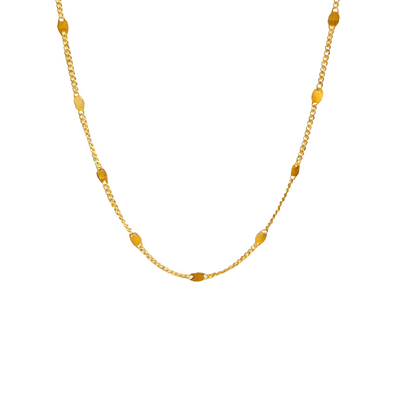 Colier din argint 925 cu placare cu aur, lanț lateral, 41–50 cm, design geometric, pandantiv din argint 925, lux ușor