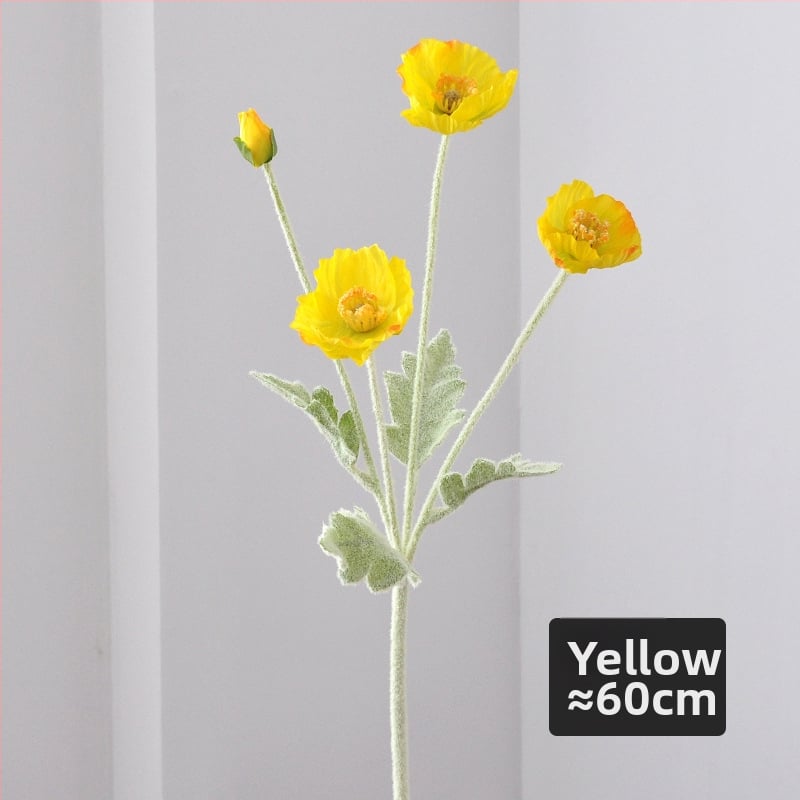 Umjetni mak od svile — Jedna grančica, reljefna izrada i injekcijsko kalupiranje, za vjenčanja, rekvizite za fotografiranje i kućnu dekoraciju