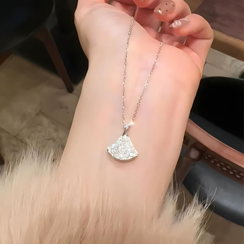 Silver Shell Colier geometric pentru claviculă din argint 925, Lansare Primăvara 2024, Personalizabil