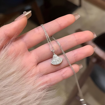 Silver Shell Colier geometric pentru claviculă din argint 925, Lansare Primăvara 2024, Personalizabil