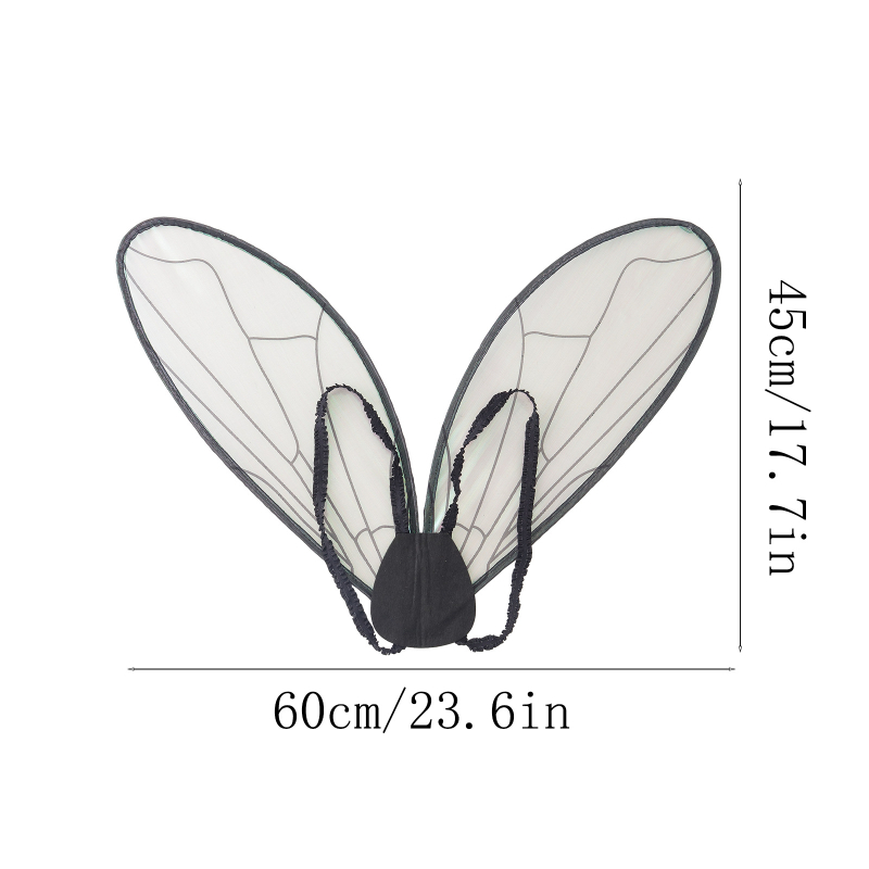 Makiažo kostiumo rekvizitas: angelo sparnai iš organzos - pusiau rankinis, pusiau mechaninis gaminimas, East Promise