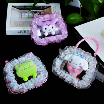 Gaismas karikatūras pleca soma ar diagonālo siksnu, plastmasas interaktīvā rotaļlieta