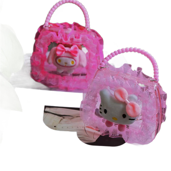 Gaismas karikatūras pleca soma ar diagonālo siksnu, plastmasas interaktīvā rotaļlieta