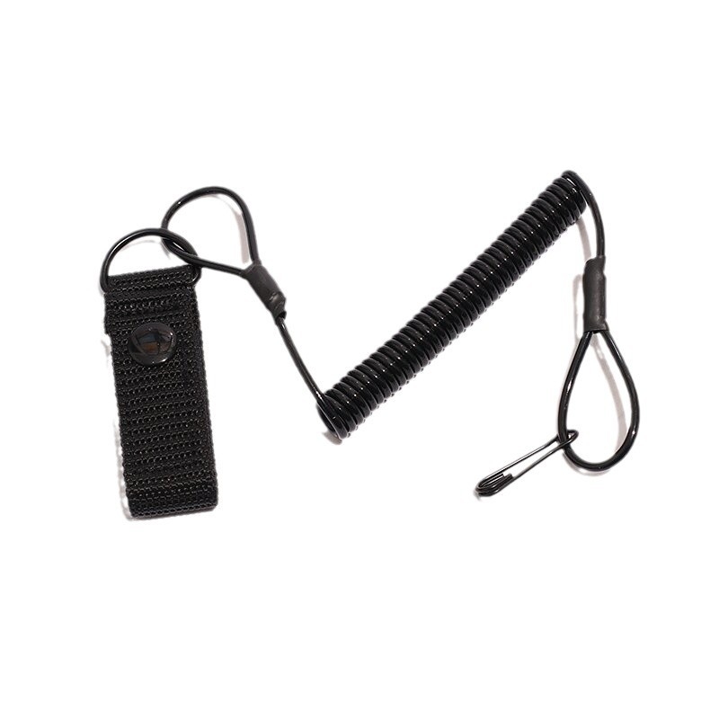 Vanjski taktički lanyard za pojas s oprugom, čelična konstrukcija, svestran dizajn, pogodan za sve sezone