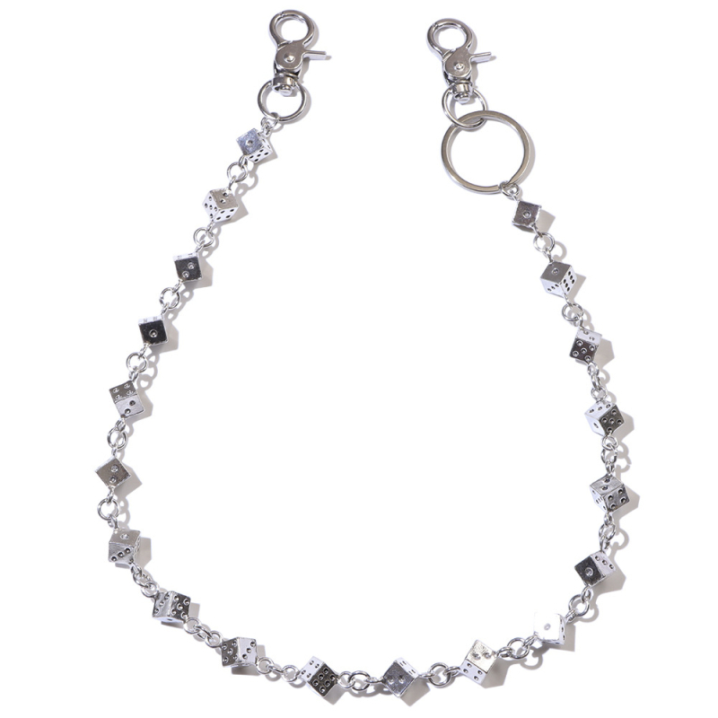 Metalni kaiš za hlače s kockama — punk stil, unisex, Brand: Baiming Jewelry, Lansiranje: Ljeto 2025