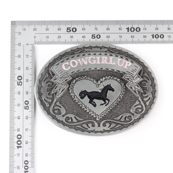 Cataramă de curea în stil vestern, din aliaj, denim