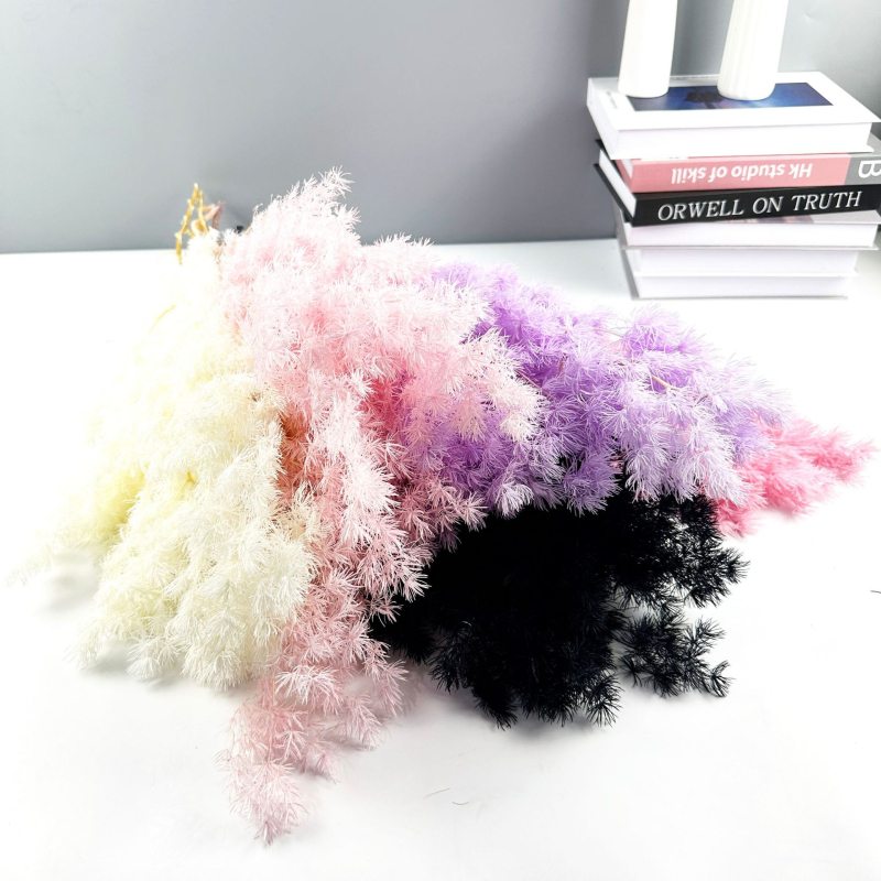 Amžinosios gėlės DIY plūduriuojantis puokštė, Kalėdinės eglės motyvas namų dekorui, paruošta dovanai