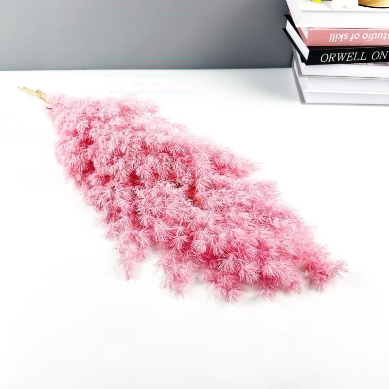 Amžinosios gėlės DIY plūduriuojantis puokštė, Kalėdinės eglės motyvas namų dekorui, paruošta dovanai