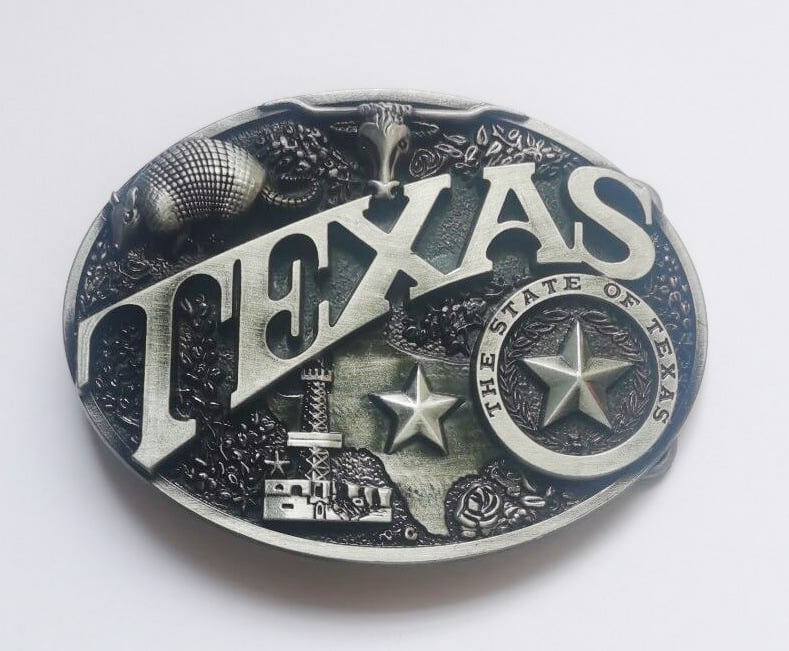 Cataramă pentru curea cu design cap de taur din Texas, aliaj de zinc, cataramă netedă, potrivită pentru toate anotimpurile, Vara 2020
