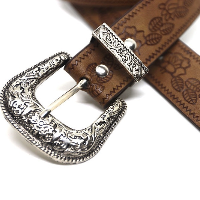 Opasok z PU kože, pracka zliatiny, zapínanie s kolíkom, dĺžka 105 cm, šírka 3,2 cm (PU koža; pracka zliatiny; zapínanie s kolíkom; 105 cm; 3,2 cm)