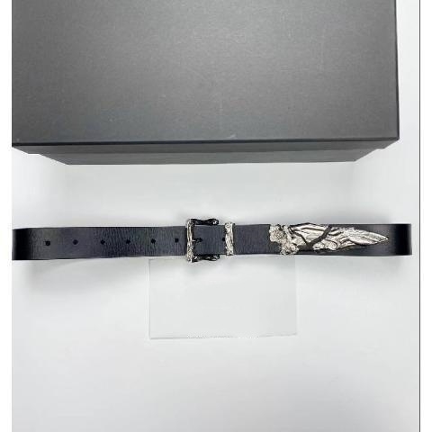 Rory 24 Curea Kendo din piele naturală, gravată, cu textură suede și cataramă din aliaj cu știft (Primăvara 2023)