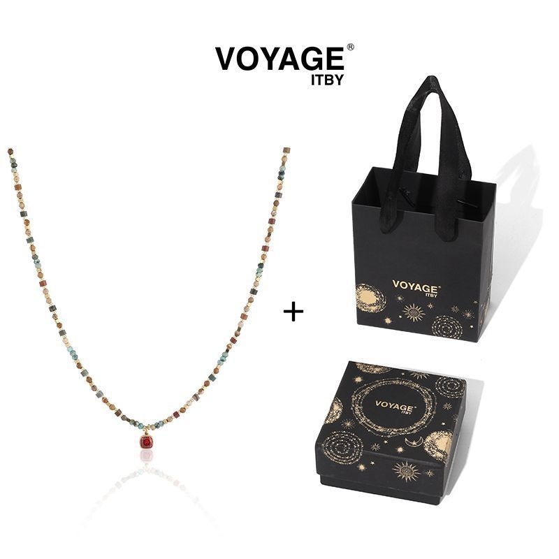 Colier cu pandant geometric, aur 18K, lanț tip corn, lucrat manual