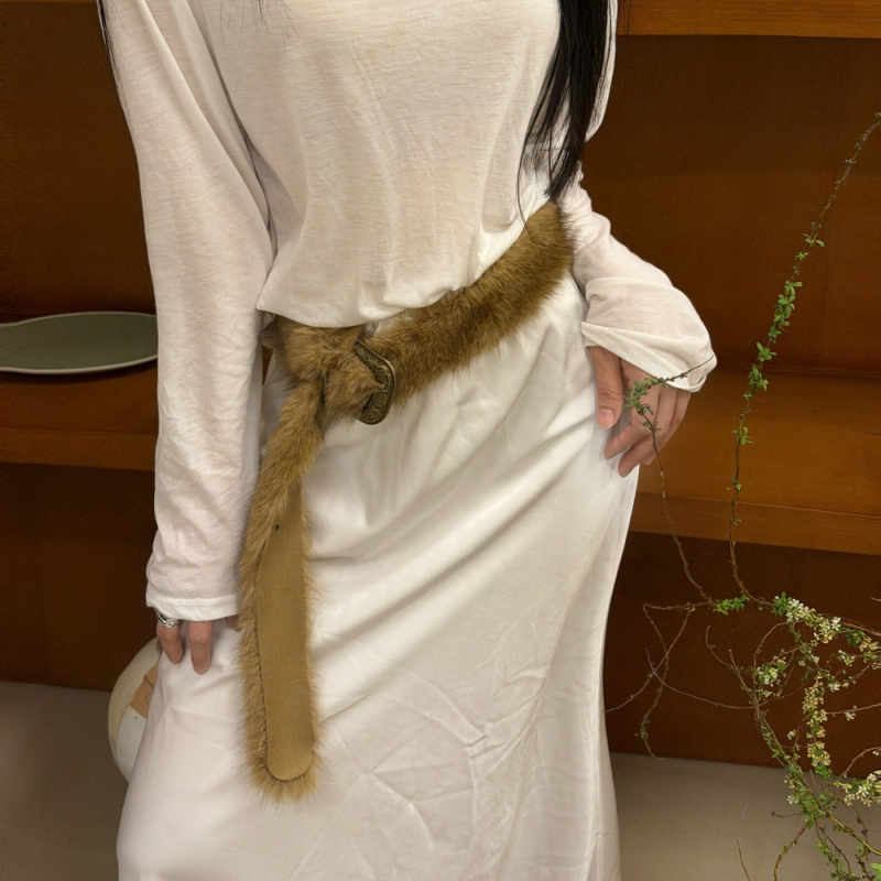 Ženski retro plišani kaiš za struk, širokog dizajna, metalna kopča s iglom, poliester vlakno, antička završna obrada, etno vintage stil