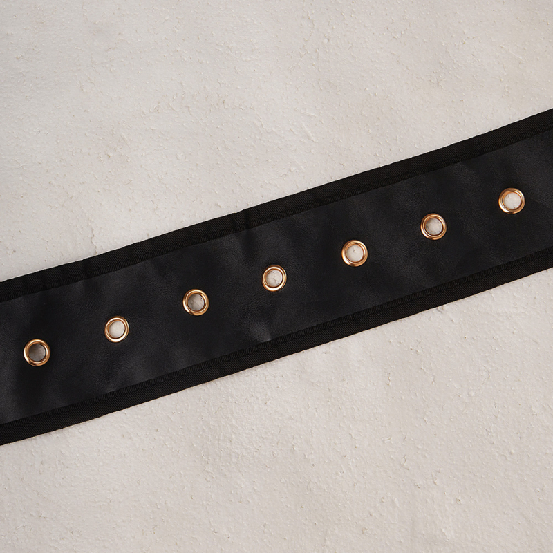 Centură Moș Crăciun, extra-wide, din piele sintetică, cataramă cu știft, lățime groasă (>4 cm)