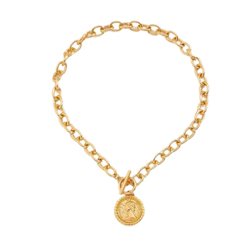 Colier din oțel inoxidabil 316, pandant geometric rotund, metal acoperit, Brand Beautiful bracelet