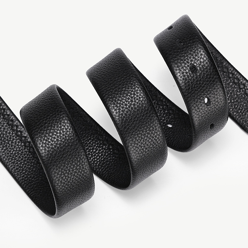 Curea din piele de vițel, prim strat, catarama din aliaj, închidere automată, lățime 2–4 cm, stil business, versatil, elegant, primăvara 2025