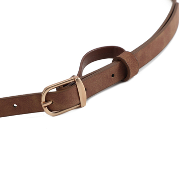 Centură subțire din PU pentru femei, cataramă cu pin, cataramă din aliaj, stil vintage retro, finisaj electroplacat