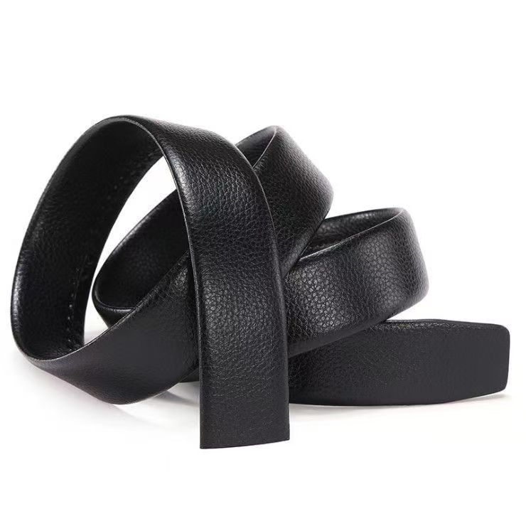 Férfi öv PU bőrből automata zárással, szélesség 2-4 cm, stílus: üzleti, hétköznapi, sokoldalú, galvanizált felület