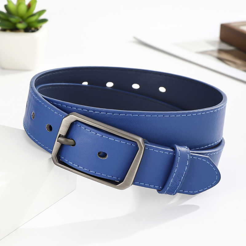 Centură pentru pantaloni femei – material PU, cataramă din aliaj, închidere cu pin, lățime 2–4 cm, brand Juxing