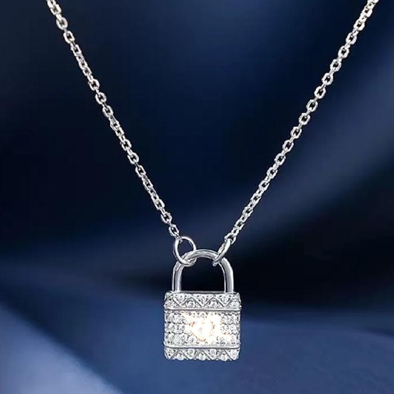 Colier cu pandantiv lacăt în formă de inimă pentru cupluri, aliaj, vară 2023, stil fashion