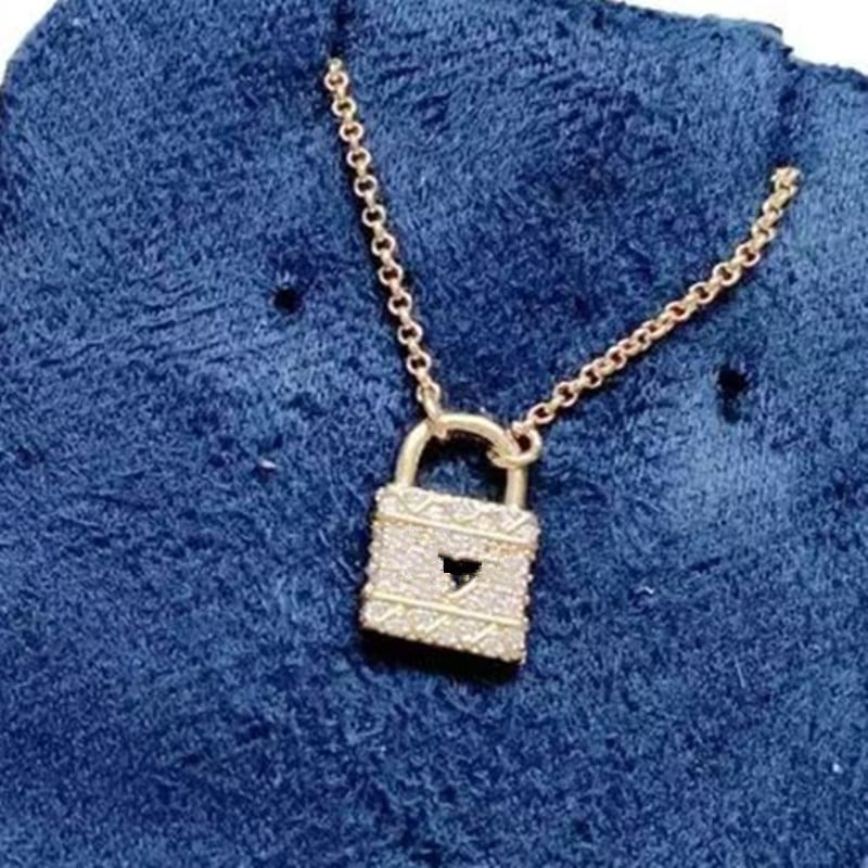 Colier cu pandantiv lacăt în formă de inimă pentru cupluri, aliaj, vară 2023, stil fashion