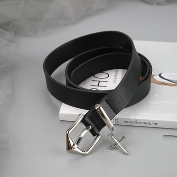 Centură din piele ecologică, cataramă din aliaj, închidere cu știft, lățime 2-4 cm, Vară 2024