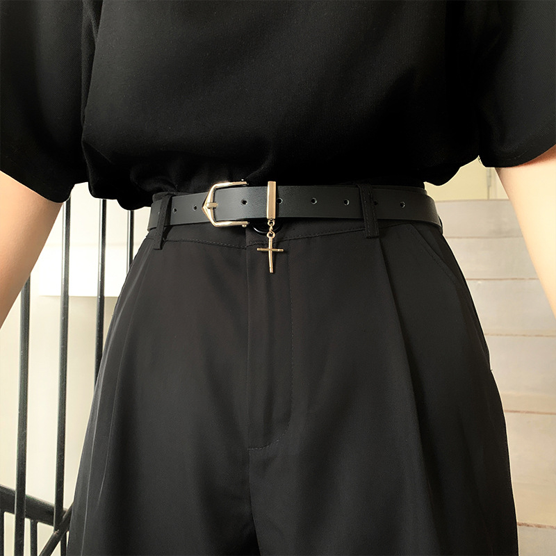 Centură din piele ecologică, cataramă din aliaj, închidere cu știft, lățime 2-4 cm, Vară 2024