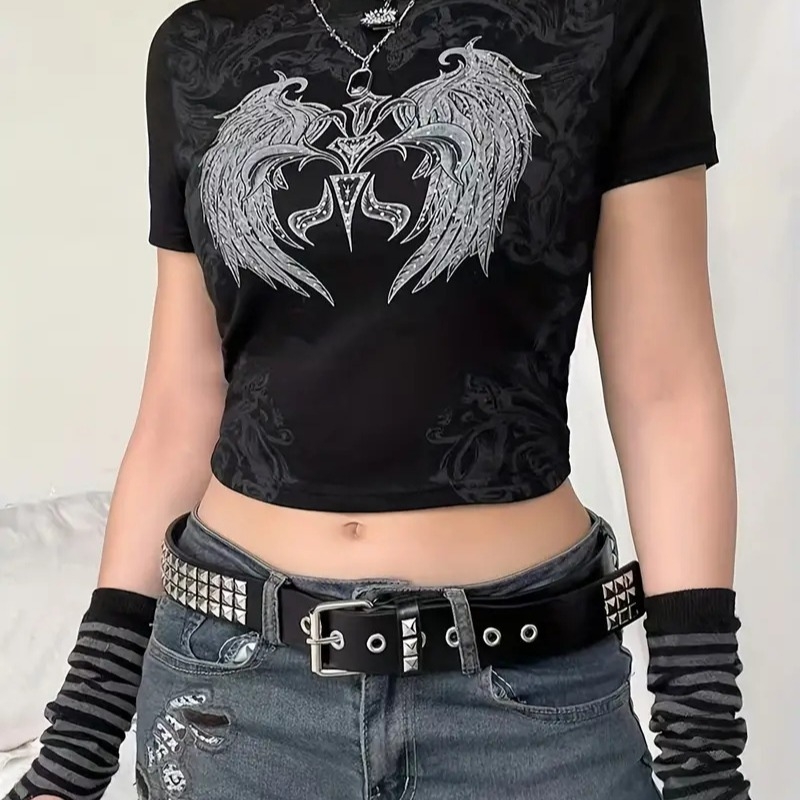 Curea pentru jeanși cu stil retro punk, din piele artificială, cataramă din fier, închidere cu cui, lățime 2–4 cm, decor cu mărgele