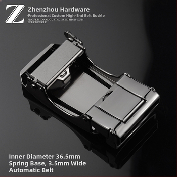 Vyrinė automatinė diržo sagtis iš lydinio, D formos, pritaikoma, verslo reikmėms.