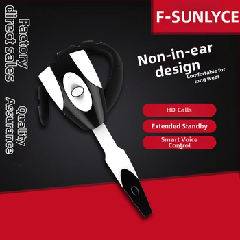 Juhtmevaba Bluetooth-kõrvaklapp kõrva kinnitusega mängudeks ja autosõiduks – 10 m ulatus, IPX6 veekindlus, Bluetooth 5.0, üle 8 tunni tööaeg