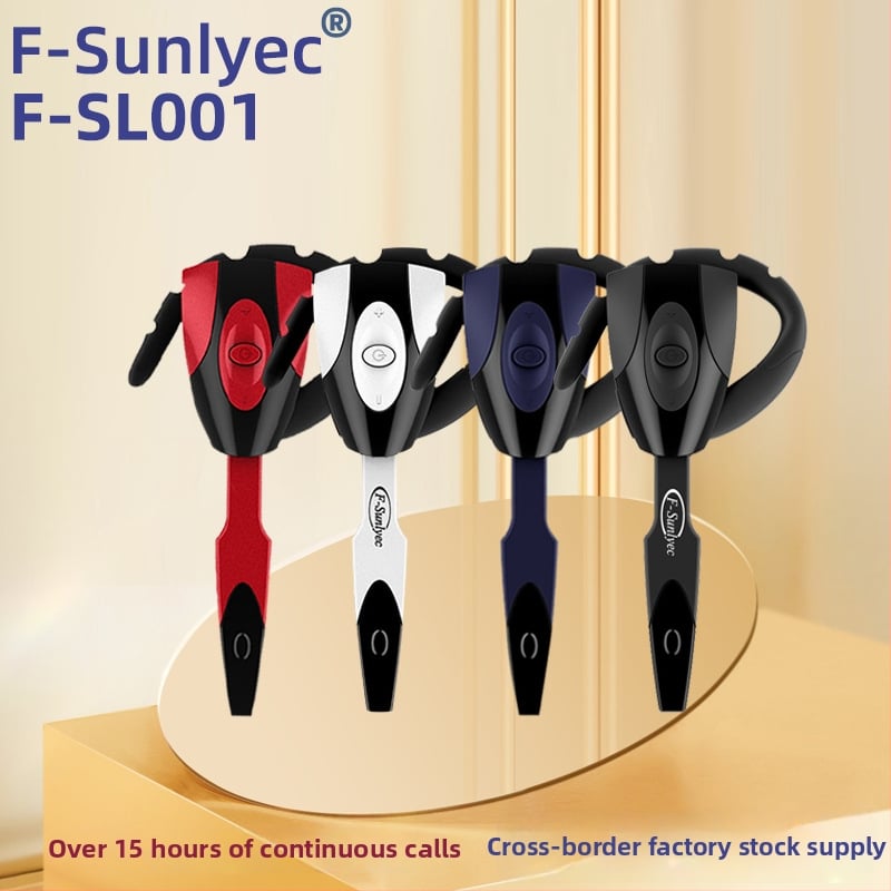 Bežični Bluetooth headset s kukicom za uho za igranje i vožnju – domet 10 m, IPX6 otpor, Bluetooth 5.0, trajanje baterije preko 8 sati