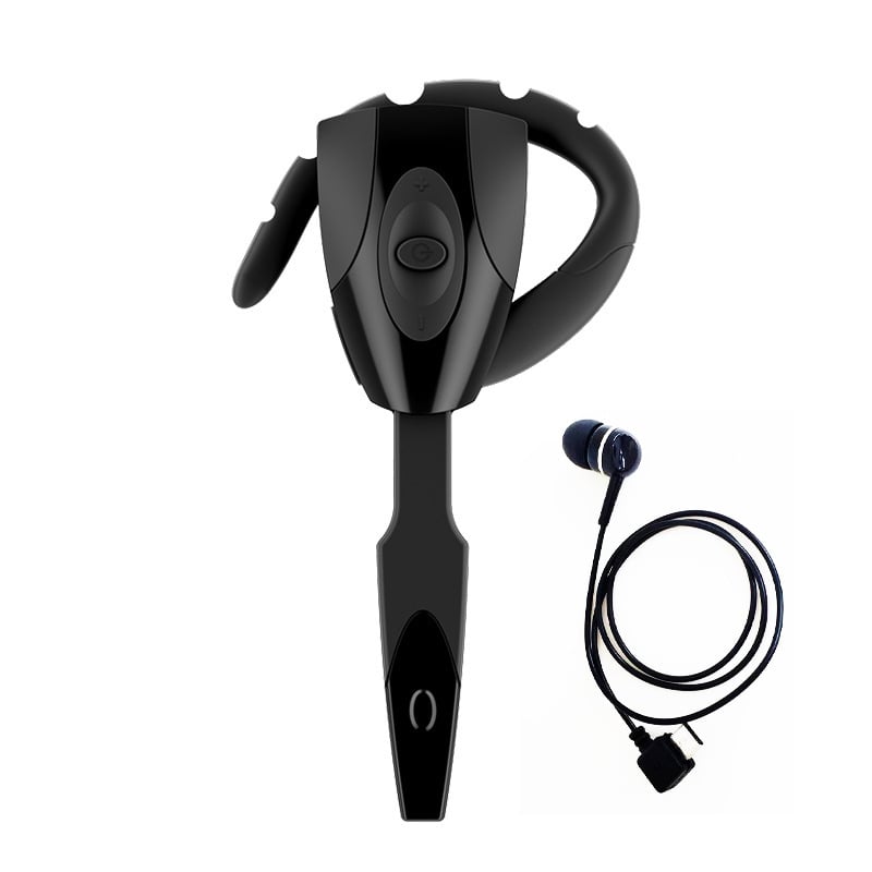 Bežični Bluetooth headset s kukicom za uho za igranje i vožnju – domet 10 m, IPX6 otpor, Bluetooth 5.0, trajanje baterije preko 8 sati