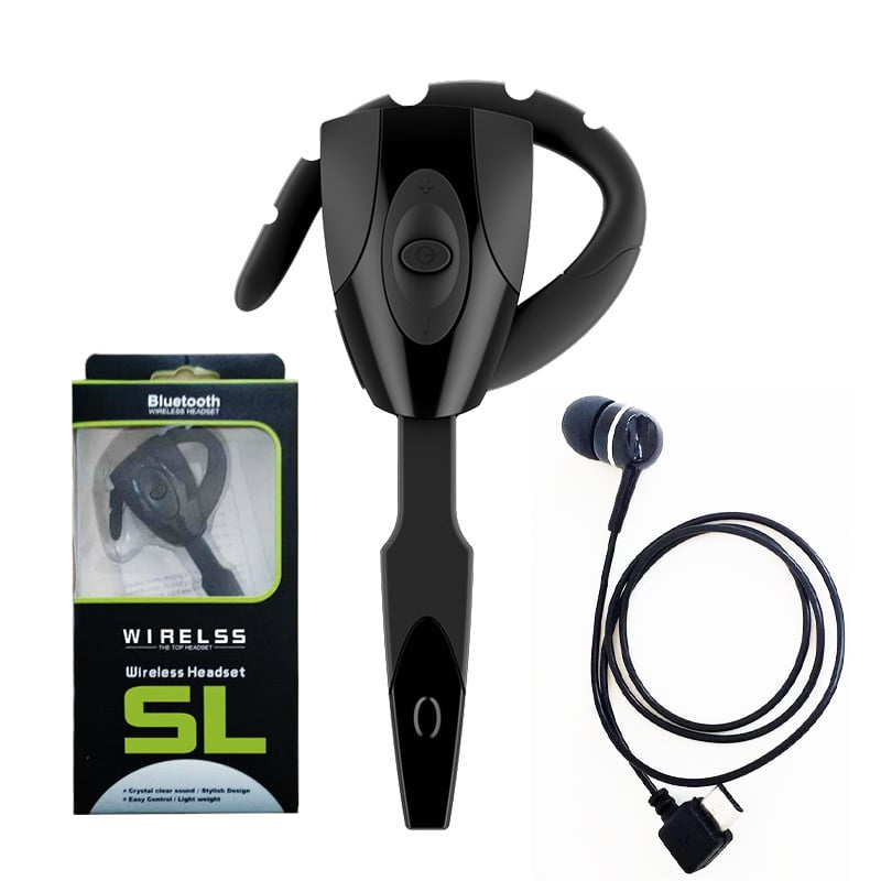 Bežični Bluetooth headset s kukicom za uho za igranje i vožnju – domet 10 m, IPX6 otpor, Bluetooth 5.0, trajanje baterije preko 8 sati