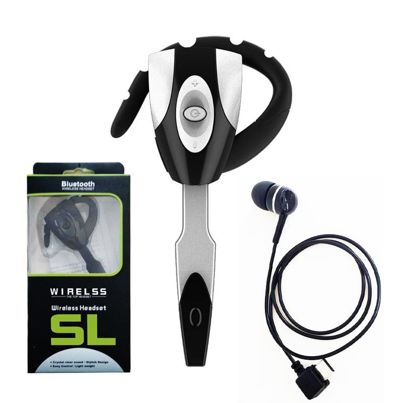 Bežični Bluetooth headset s kukicom za uho za igranje i vožnju – domet 10 m, IPX6 otpor, Bluetooth 5.0, trajanje baterije preko 8 sati