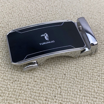 Vyrų automatinė diržo sagtis iš lydinio, stačiakampio formos, raidžių motyvas, lauko naudojimui